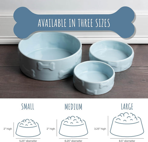 Park Life Designs Pet Bowl | Manor (Small, White)...