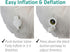 TREKOLOGY Inflatable Neck Pillow for Travel - Ultimate Comfort and Support for Airplanes, Cars, and More - Ergonomic Design for Restful Sleep and ...