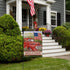 Welcome Summer American Red Truck 4th of July Decorative Garden Flag, House Yard Lawn Patriotic America Dog Outside Decor, USA Spring Home Outdoor...