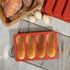 Webake Hot Dog Bun Pan, 2 Pack SIlicone Hotdog Bun Molds Nonstick Bread Forms Mini Baguette Sandwich Baking Tray for Hot Dog Bun Rolls Cake and Ec...
