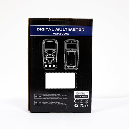 Digital Multimeter DC AC Voltmeter, Ohm Meter, Fast Accurately Measures Voltage, Current, Resistance, Continuity, Diode, hFE, Tests Live Wire...