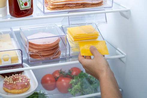 American Sliced Cheese Holder | Storage Container for Fridge | Easy to Clean | Airtight storage | Leak Proof | Freshness | Made in USA...
