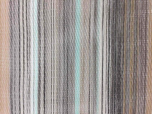 Aothpher Multi Color Country Rustic Farmhouse Stripe Table Runner, Square Heat Resistent PVC Woven Polyethylene Non-Slip for Kitchen, Weddings, Pa...