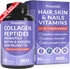 27-in-1 Hair Skin and Nails Vitamins (6180mg) w/Biotin 10000mcg - Biotin and Collagen Supplements for Men and Women - Hair Growth Vitamins, Kerati...
