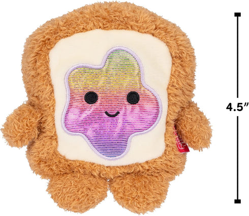 4.5-inch BreakfastBumz Plush 5-Pack - Blueberry Muffin Melissa, Coffee Colton, Toast with Rainbow Jam Timothy, Cereal Cyrus, and Strawberry Milk S...