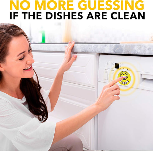 Dishwasher Magnet Clean Dirty Sign Indicator - Clean Dirty Dishwasher Magnet - Kitchen Dish Washer Magnet - Waterproof and Double Sided Flip with ...