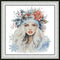 ITSTITCH Stamped Cross Stitch Kits - Full Set of Embroidery for Beginners or Adults,14 CT 2 Strands DIY Angel of Winter Patterns Counted Arts Craf...