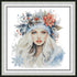 ITSTITCH Stamped Cross Stitch Kits - Full Set of Embroidery for Beginners or Adults,14 CT 2 Strands DIY Angel of Winter Patterns Counted Arts Craf...