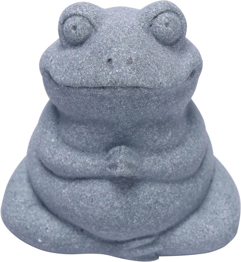 Frog Stone Statue Decor, Yoga Zen Pose Meditation Accessories Cute Figurines Frog Gifts Garden Decor Desk Decorations...
