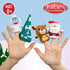 KIDS PREFERRED Christmas Rudolph The Red-Nosed Reindeer Finger Puppet Playset with Sleigh, 5 Pieces, Christmas Stuffed Animal Plush Toys, Finger H...