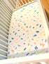 Fitted Crib Sheet Geometric Neutral Pattern for Boys and Girls Modern Shapes Soft Jersey Organic Cotton GOTS Certified Soft Luxurious Crib Sheets ...