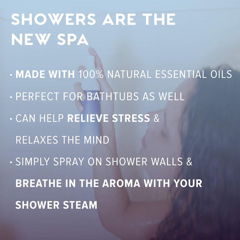 MOXE Shower Mist, Spa Steam Spray, Certified Natural Essential Oils, Aromatherapy, Tension Relief (Dream, 4 Fl Oz (Pack of 1))...