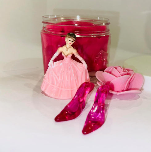 Sensory Play Dough Jar kit Toddlers. One jar of Non-toxic Air Dry Clay Educational Light Clay long lasting for Kids (ONE JAR Bright Pink Doll/Prin...