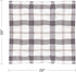 SARO LIFESTYLE Yuri Collection Plaid Design Cotton Napkin (Set of 4), 20", Grey...
