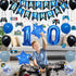Vlipoeasn Video Game 10th Birthday Decorations for Boys Official Teenager Birthday Decorations 10th Birthday Video Game Party Supplies Blue Gamer ...