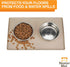 Neater Pet Brands Neater Mat - Waterproof Silicone Pet Bowls Mat - Protect Floors from Food & Water (Cappuccino, 19" x 12" Silicone)...