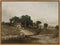ARPEOTCY Vintage Framed Canvas Wall Art, Marsh Farm Cottage Retro Painting Print Artwork, Nature Landscape Farmhouse Wall Pictures for Bedroom Kit...