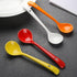 Ceramic Dessert Spoon Long Handle Dinner Spoons Set of 4 Korean Porcelain Spoons for Eating Dessert Appetizers Cereal (Multi-color)...