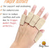 BodyMoves 2 Double Sided Solid Support Finger Splints Plus 2 Sleeves 2020 Edition(Desert Sand)...