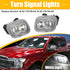 X AUTOHAUX Rear View Mirror Light for Ford F-150 F-250 F-350 F-450 Super Duty FL3Z13B374B FL3Z-13B374B 12V Waterproof Clear Lens White Side Puddle...