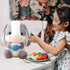 HOUPU Soft Toy - Sitting Lop Eared Rabbit, Easter White Rabbit Stuffed Bunny Animal with Carrot Soft Lovely Realistic Long-Eared Standing Pink Plu...