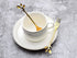 Gold Leaf Coffee Spoon Set of 6, Ice-Cream Tea Stirring Spoons 4.7 Inches Retro Dessert Demitasse Espresso Spoons Stainless Steel Mini Cutlery Kit...