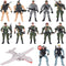 AMOR PRESENT 13PCS US Army Men Toy Set, Special Operations Toy Soldiers Action Figures Playset with Weapons and Toy Drone for Kids Toys...