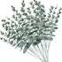20pcs Faux Eucalyptus Stems Flowers Short Artificial Eucalyptus Greenery Stem Fake Eucuplutis Leaves Branches Decoration for Floral Arrangement We...