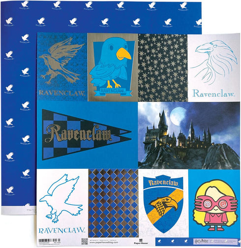 Paper House Productions Harry Potter 12" x 12" 12-Sheet Decorative Double Sided Paper Pack for Scrapbooking and Crafts - Hogwarts Houses...
