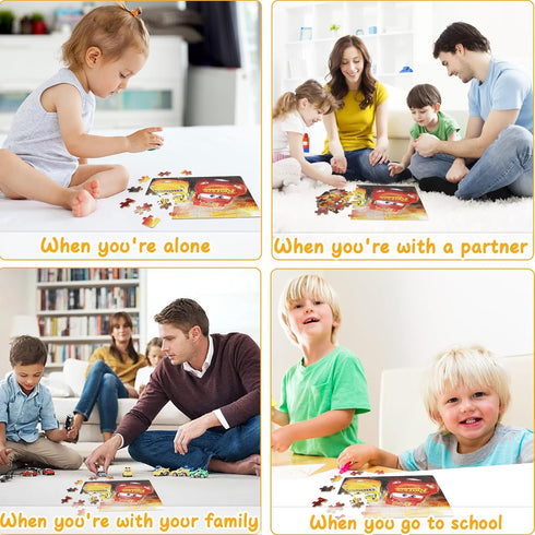 NEILDEN Puzzles for Kids Ages 4-8 Children Jigsaw Puzzles 60 Pieces Puzzles in a Metal Box for Toddler Floor Puzzles for Girls and Boys...