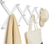 Wooden Wall Hanger Expandable Coat Rack Accordion Design 14 Peg Hooks for Hanging Storage Clothes, Hats,Caps,Scarves,Purses,Mug,Towels,Umbrella,Ac...