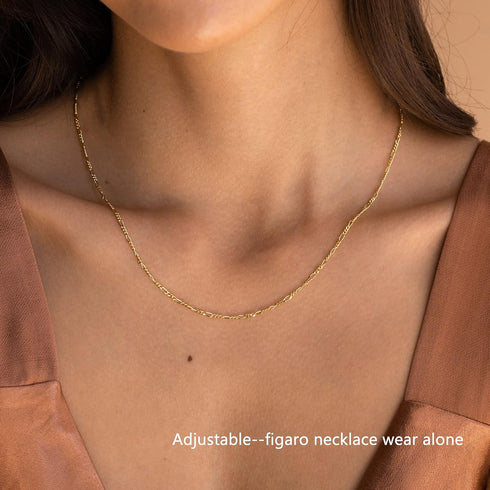 Herringbone Necklace For Women,14k Gold Plated Layered Gold Necklaces Dainty Gold Herringbone Necklace Chunky Thin Paperclip Snake Chain Choker Ne...