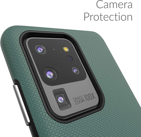 Crave Dual Guard for Samsung Galaxy S20 Ultra Case, Shockproof Protection Dual Layer Case for Samsung Galaxy S20 Ultra, S20 Ultra 5G - Forest Gree...