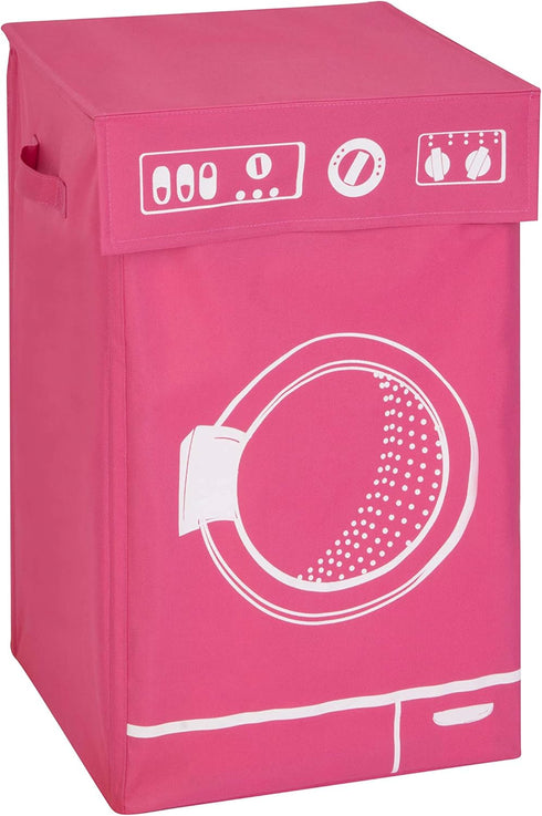 Honey-Can-Do Washing Graphic Hamper, Pink HMP-04287 Pink...