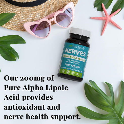 Alpha Lipoic Acid 200mg - Potent Antioxidant ALA Supplement for Healthy Nerve Function & Metabolism - 60 Capsules - 2-Pack...