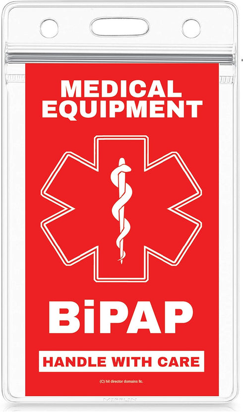 BiPAP Medical Equipment Luggage Tag - Handle with Care, DOT and ACAA regulations (Lug-BiPAP -329) Quantity (2)...
