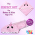 Hooded Baby Shark Towel, Soft 100% Cotton, Perfect for Newborn Through Toddler (Pink)...