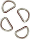 TSJ-STORE 50 CT Heavy Duty Metal D-Rings 3/4 Inch Non Welded D Rings for Sewing, Belts, Dog Leash & Keychains...
