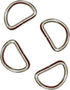 TSJ-STORE 50 CT Heavy Duty Metal D-Rings 3/4 Inch Non Welded D Rings for Sewing, Belts, Dog Leash & Keychains...