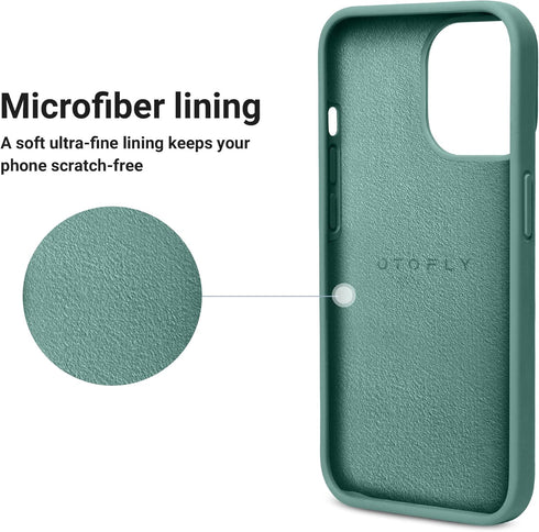 OTOFLY Designed for iPhone 13 Pro Max Case, Silicone Shockproof Slim Thin Phone Case for iPhone 13 ProMax Case 6.7 inch (Midnight Green)...