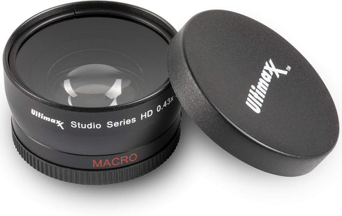 58mm 0.43x Wide Angle (w/Macro) High Definition Lens for DSLR Canon EOS Rebel 70D 77D 80D 90D T8i T7 T7i T6i T6s T6 T5i T5 T4i T3i T100 SL1 SL2 SL...