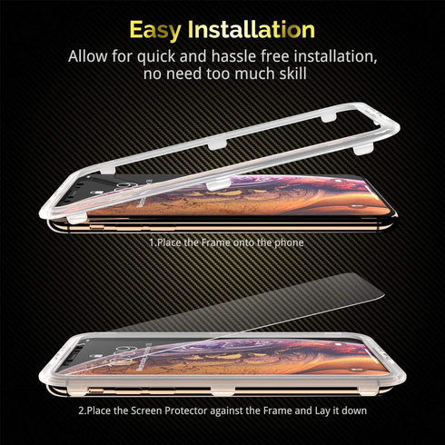 UNBREAKcable 3-Pack Screen Protector for iPhone 11 Pro/X/XS 5.8", 9H Premium Tempered Glass Screen Protector for iPhone X/iPhone Xs/iPhone 11 Pro ...