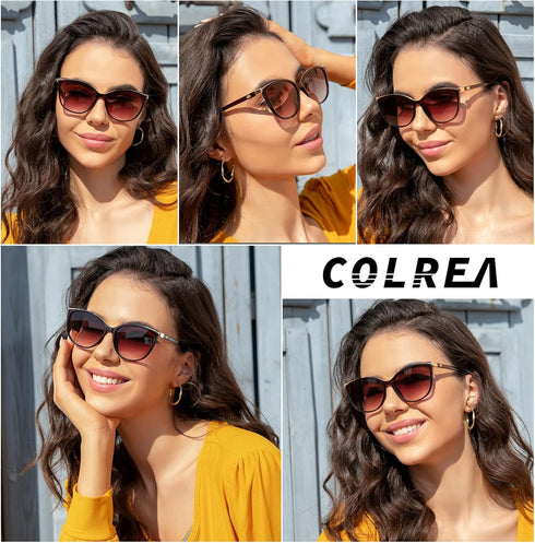 Trendy Cat Eye Sunglasses for Women Fashion Cateye UV400 Protection Glasses CL22017...