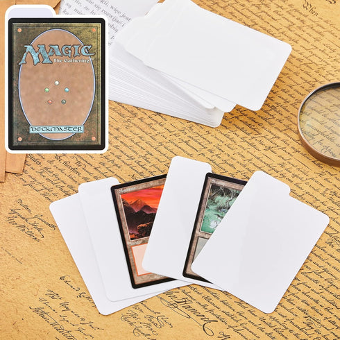 Lewtemi White Trading Card Dividers Plastic Cards Separators Card Organizer for Sport Game Business Playing Card Storage, 2.6 x 3.8 Inch/ 66 x 97 ...
