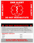DNR Do Not Resuscitate Wallet Card (DNR-101) Quantity: (2)...