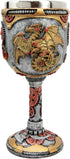 Atlantic Collectibles Steampunk Robotic Cyborg Dragon Fire Wheel Engine 5oz Wine Drink Goblet Chalice...