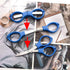 8 Pieces Folding Scissors Anti-Rust Stainless Steel Safety Mini Scissor Travel Folding Scissors...