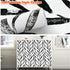 Wudnaye Black and White Peel and Stick Wallpaper Leaf Contact Paper 17.7 inch × 118.1 inch Black and White Contact Paper Peel and Stick Wallpaper ...