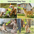 Squeaky Dog Toys for Large Dogs, Interactive Tug of War Puppy Toys with Pull Rope, Stuffed Pet Dog Toys with Soft Fabric Suitable for Small, Mediu...