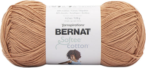 Bernat Softee Cotton Yarn, Sandstone...